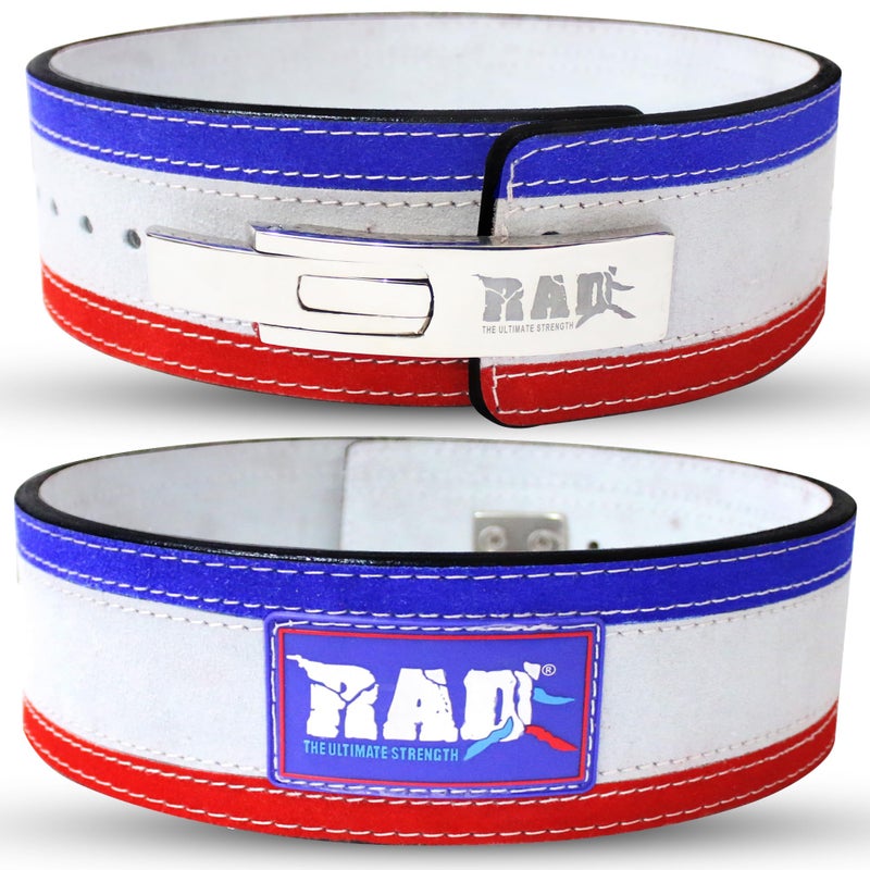 RAD Lever Weight Lifting Gym Belt for Men & Women Size 63 TO107 CM,Thick 10MM & Width 4 Inch Lever Powerlifting Belts for Women Dead Lift Workout Belt Leather Weight Lifting Lever Gym Squat Belt - Image 1